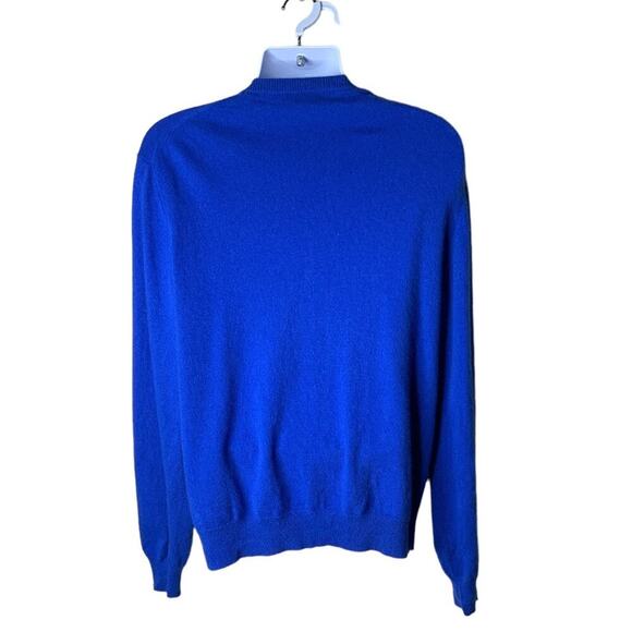 Vintage QI New York 100% Cashmere Sweater Men's Size XL Long Sleeves V-Neck Top - Picture 4 of 7